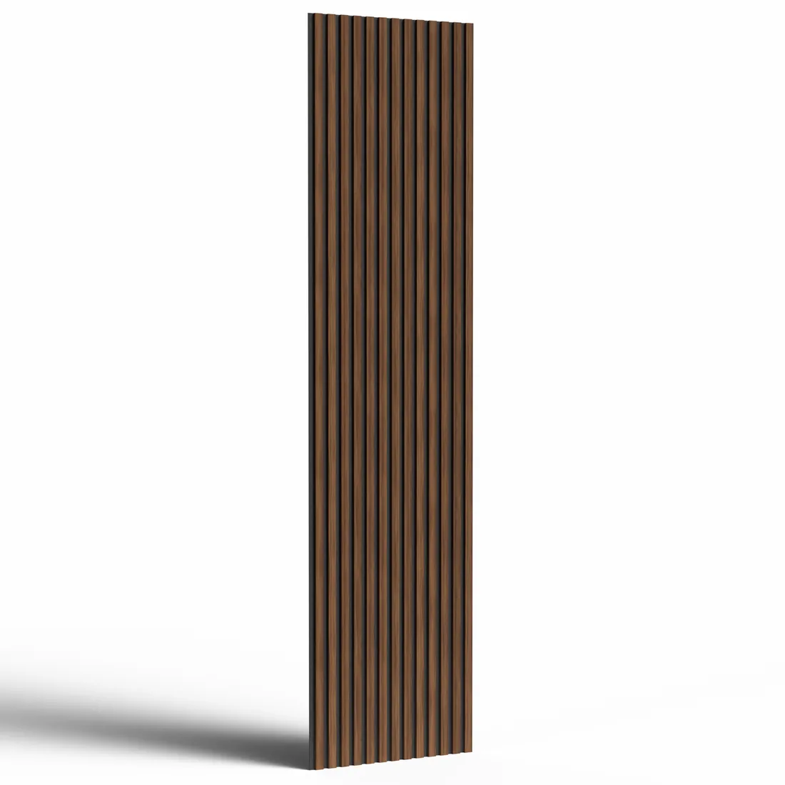 Anatolian Walnut acoustic slat wall panel, full panel