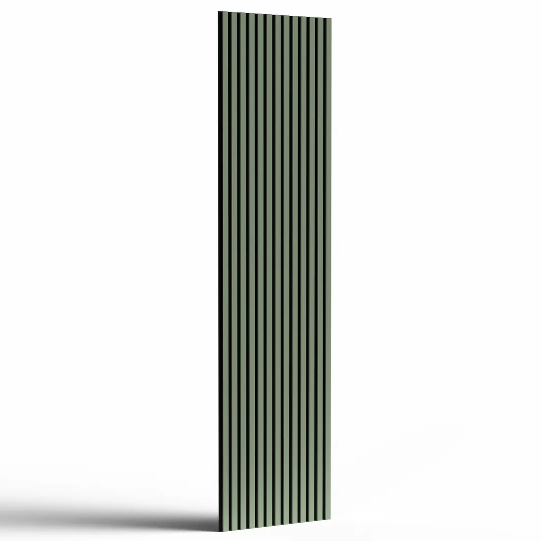 Aqua Green acoustic slat wall panel, full panel