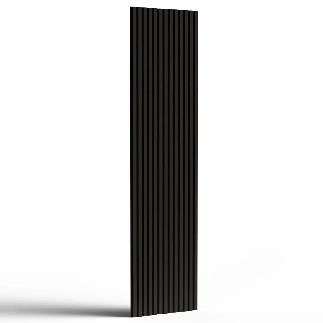 Board Grey acoustic slat wall panel, full panel