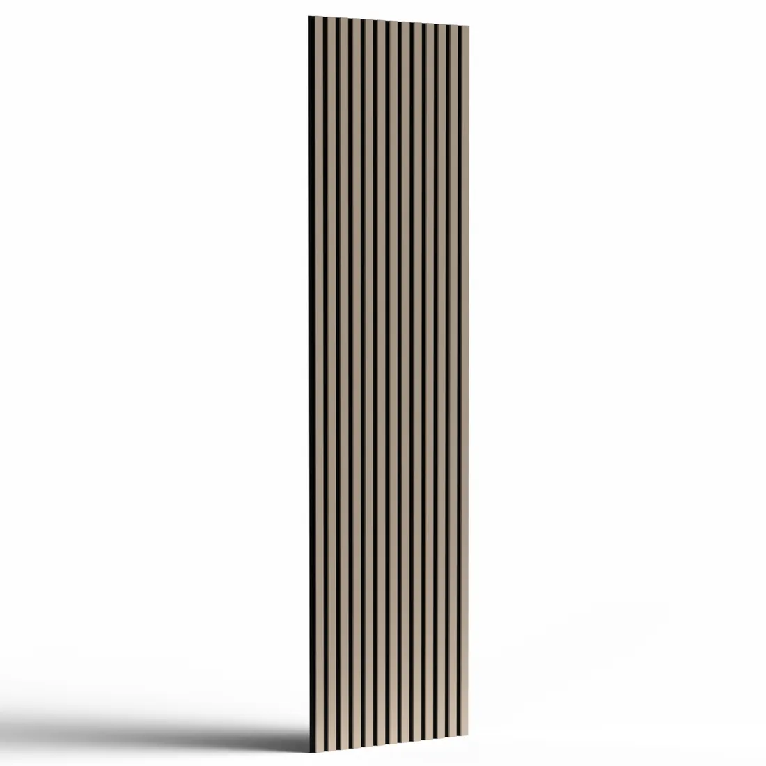 New Grey acoustic slat wall panel, full panel