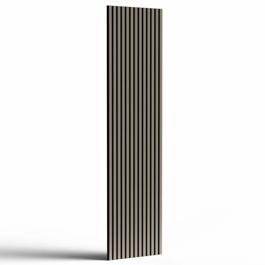 Old Grey acoustic slat wall panel, full panel