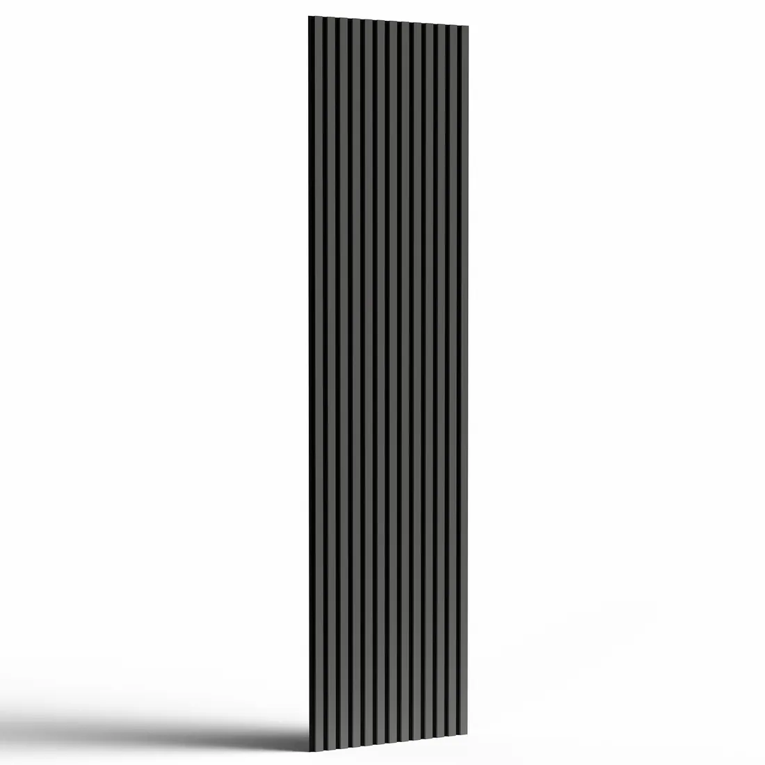 Timeless Grey acoustic slat wall panel, full panel